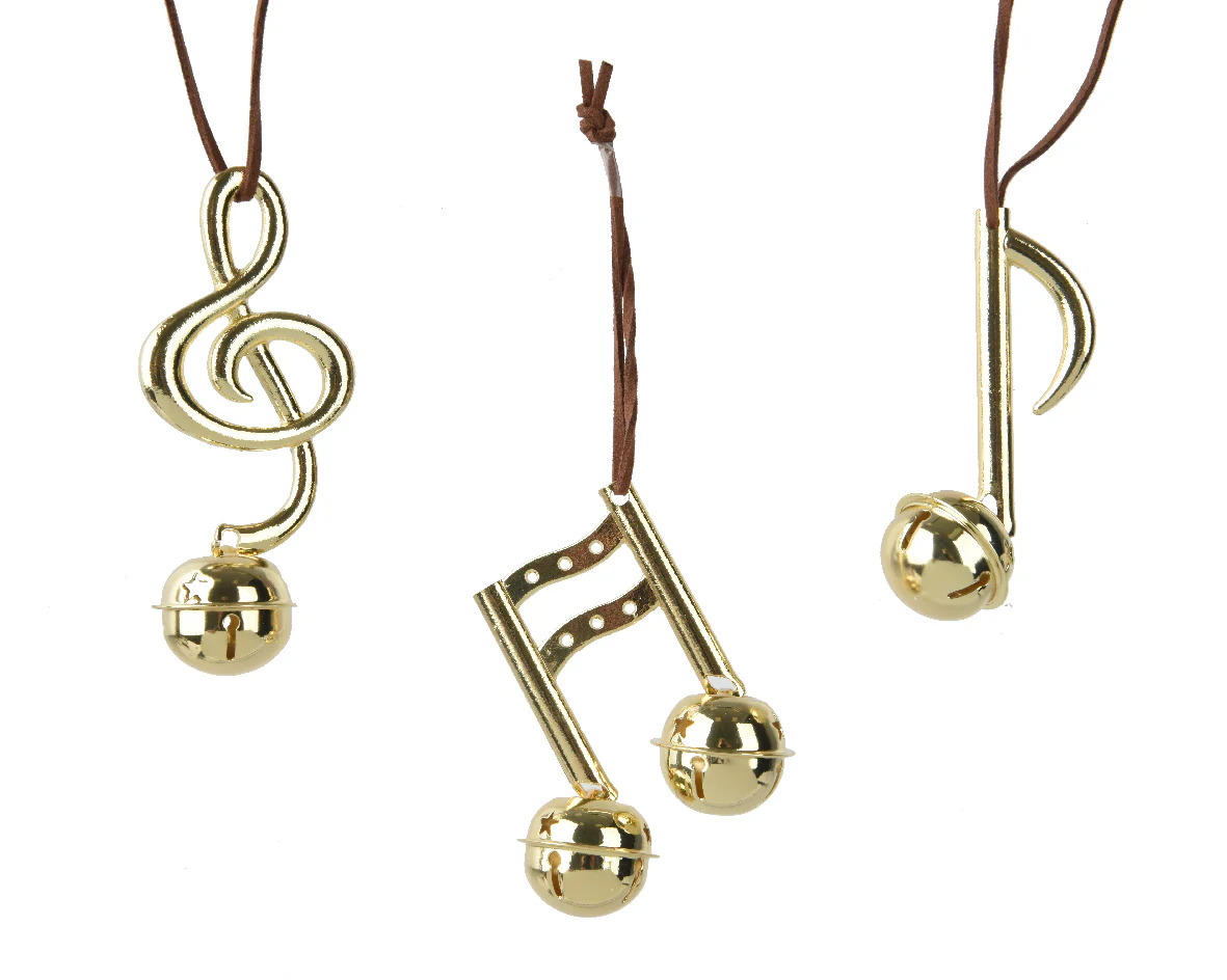 Gold Music Alloy Shiny Hanger Bauble