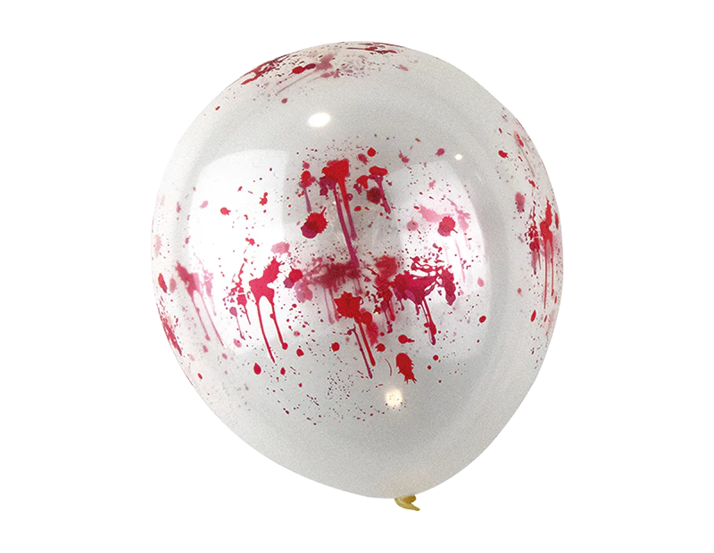 Halloween 12" Blood Effect Balloons Pack of 5 - Image 2