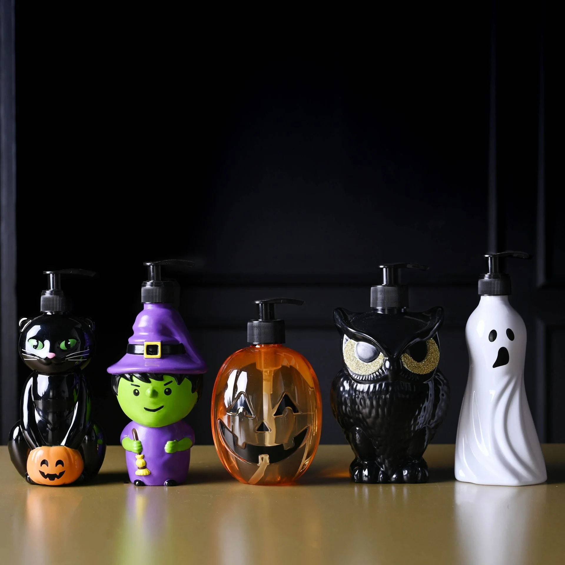 Halloween Character Hand Soap Dispenser Filled with Pumpkin Spice Fragrance Soap - Image 3