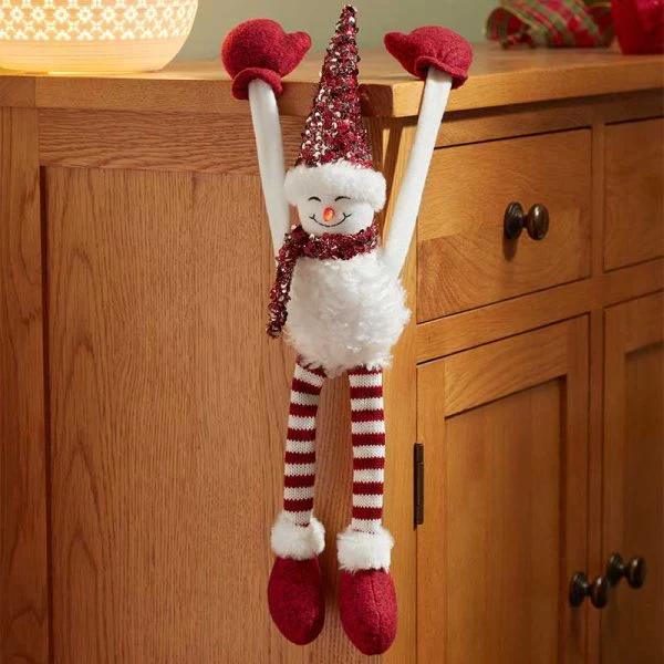 Hanging SnowGirl Sequinned Snowman
