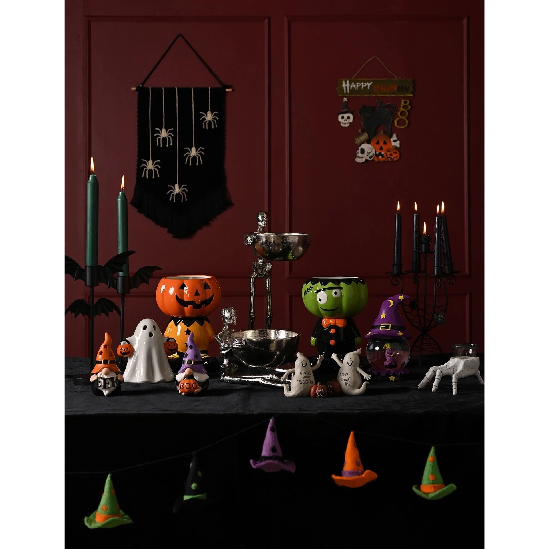 Happy Halloween Black Cat Hanging Sign - Image 4