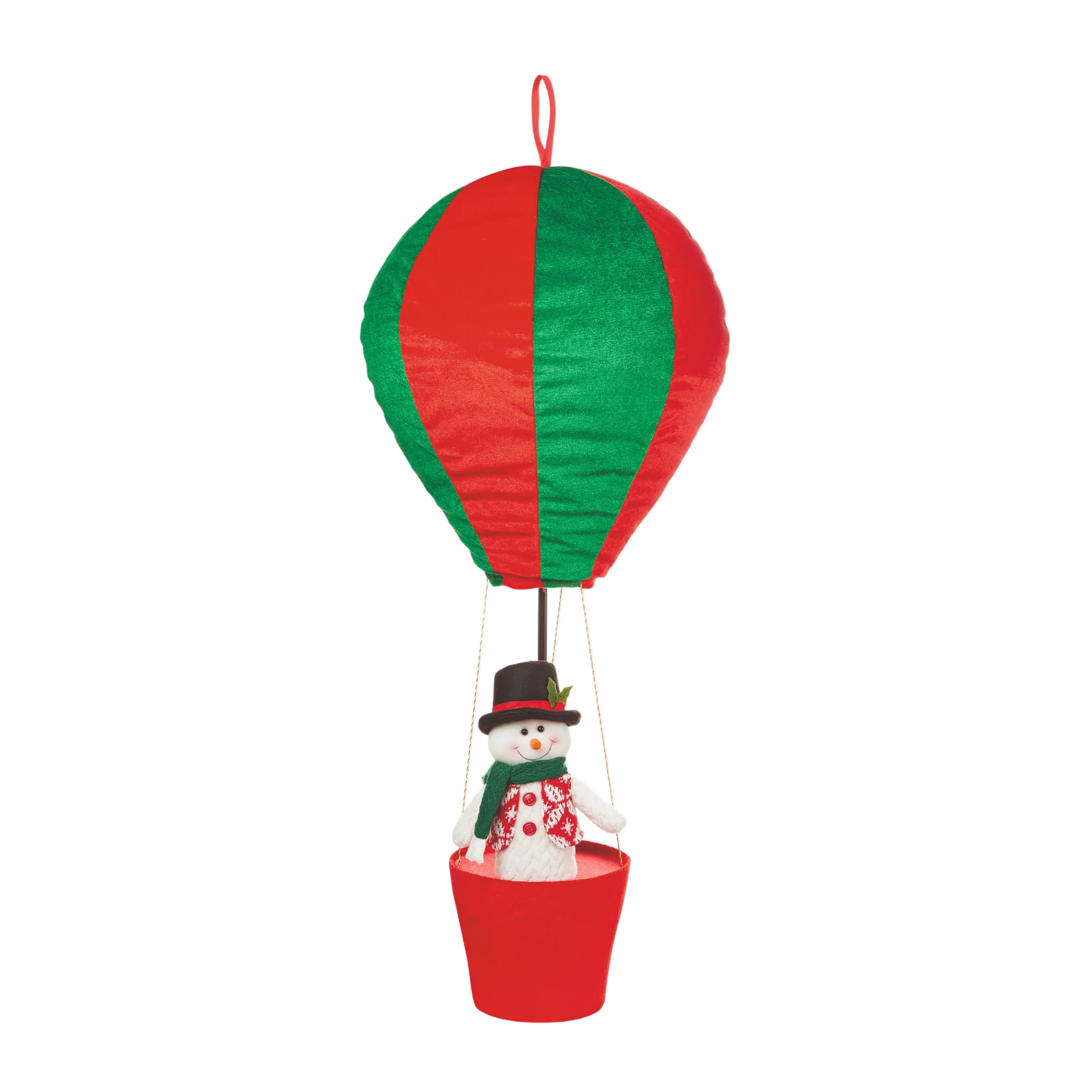 Hot Air Balloon Snowman for Desktop or Hanging - 1m