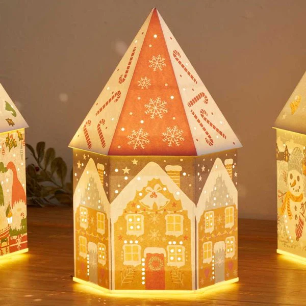 InLit DecorHouse Gingerbread Light Up LED Paper House