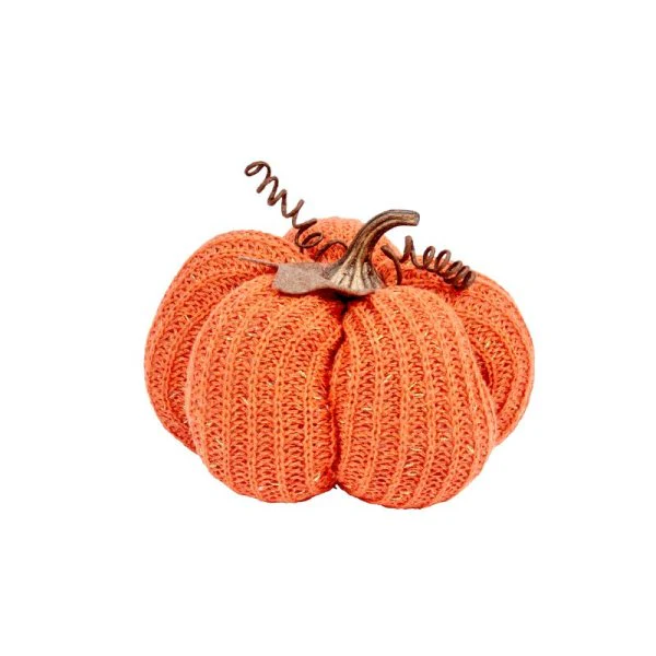 Large Orange Halloween Autumn DecorPumpkin - 18cm - Image 3