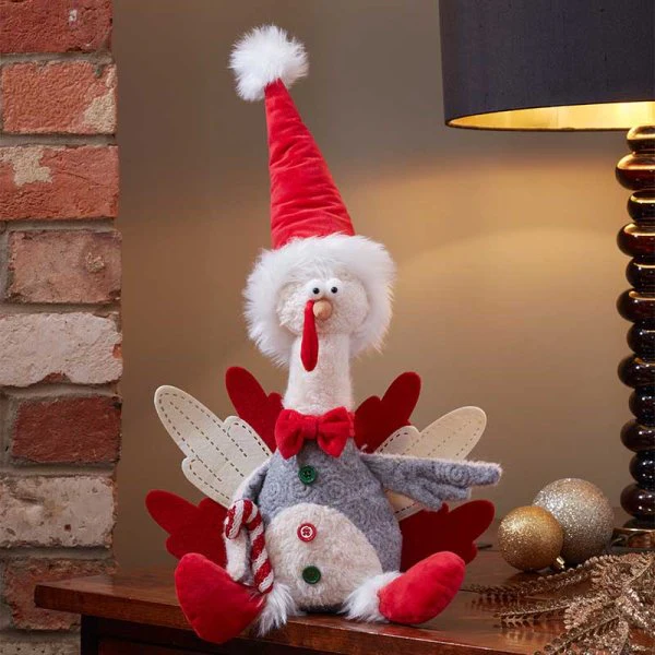 Larry Legs Christmas Turkey Figurine - 50cm