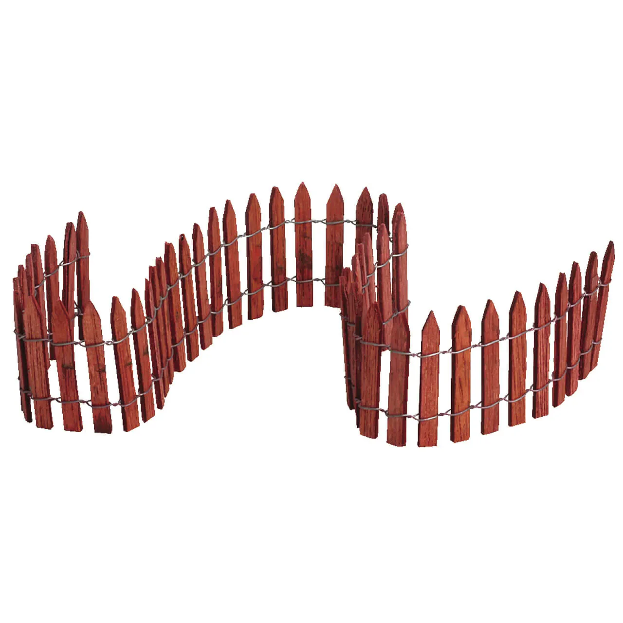 Lemax 18 Wired Wooden Fence for Christmas Villages