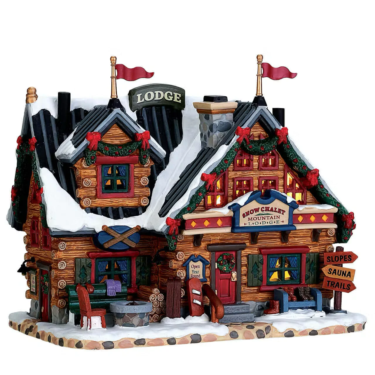 Lemax - Apres-Ski Lodge Light Up Village House