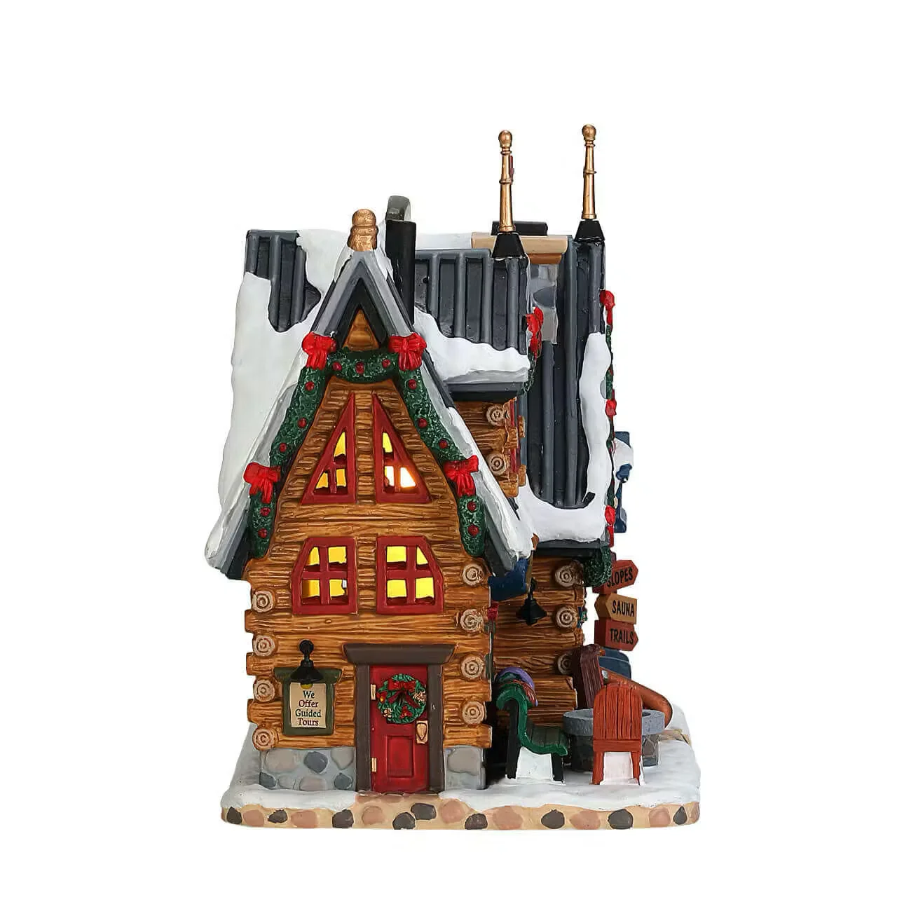 Lemax - Apres-Ski Lodge Light Up Village House - Image 3