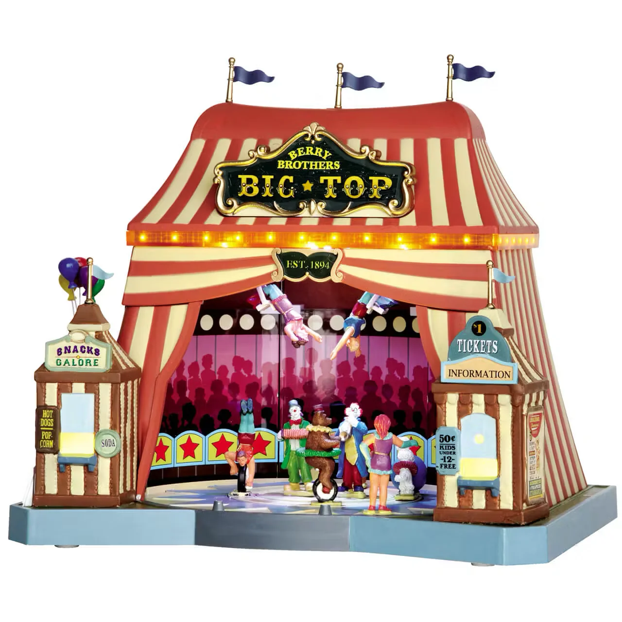 Lemax Berry Brothers Big Top Circus Tent - with Lights, Sound & Motion