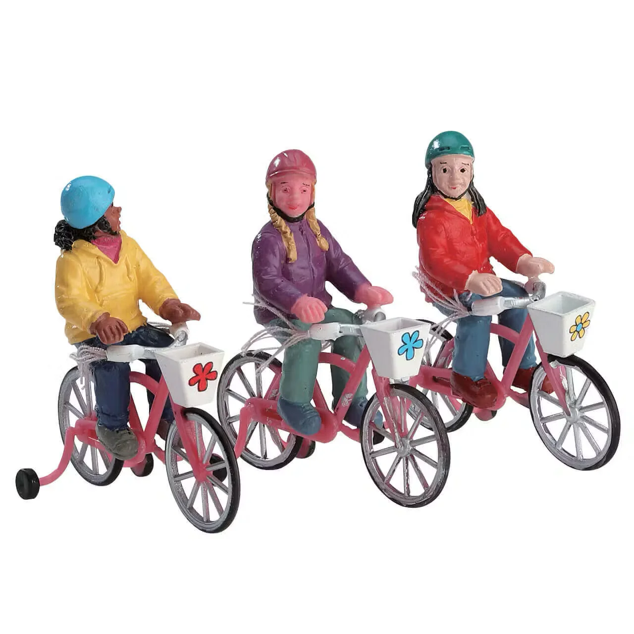 Lemax Bike Ride Set of 3 Christmas Village Figurines