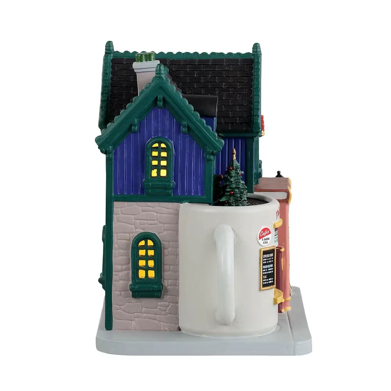Lemax - Books And Brews Café Light Up Christmas Village - Image 2