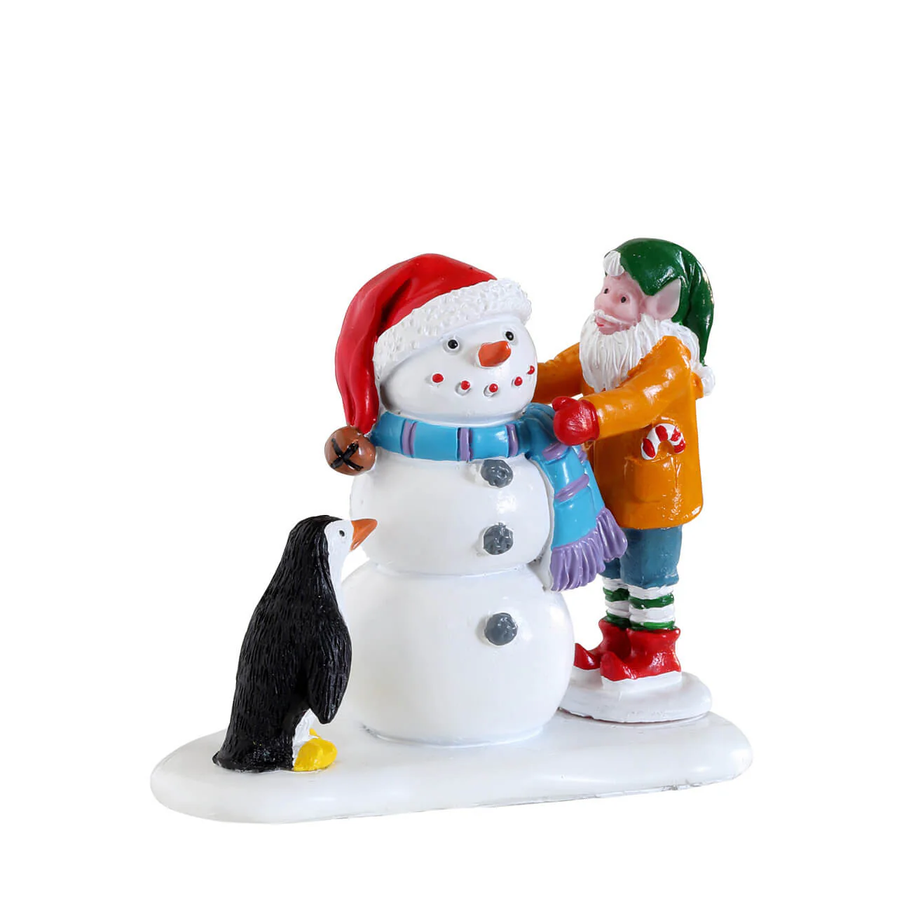 Lemax Building A Snowman Christmas Village Figurine