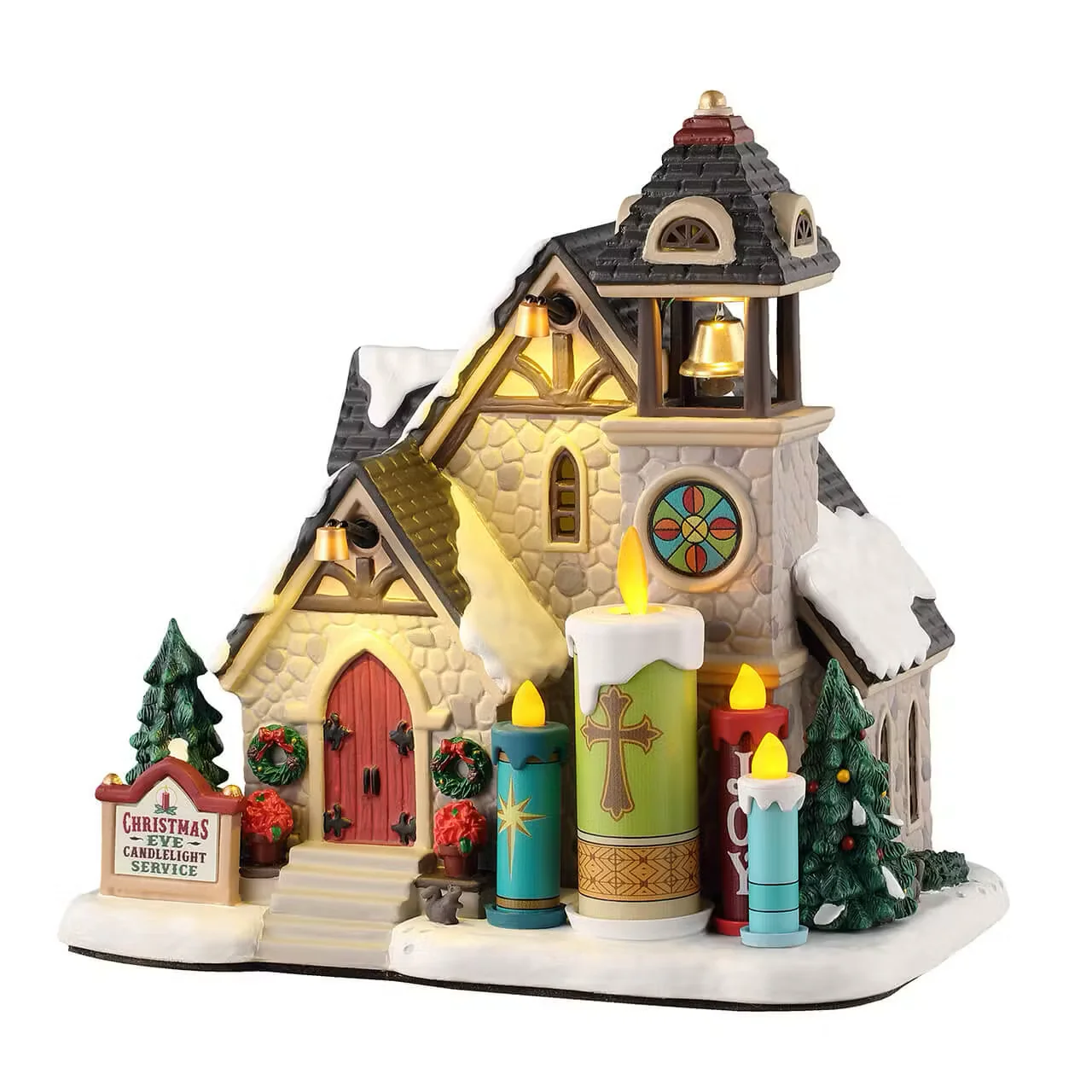 Lemax - Candlelight Church Light Up Christmas Village Building