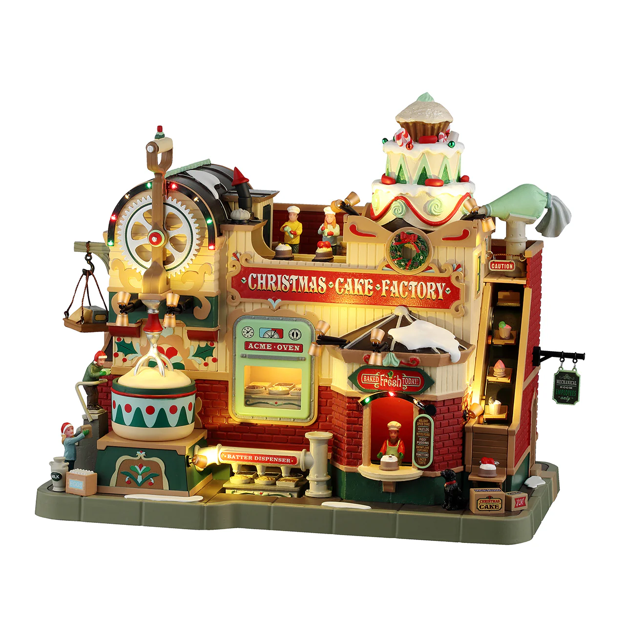 Lemax - Christmas Cake Factory Animated with Lights, Sound & Motion