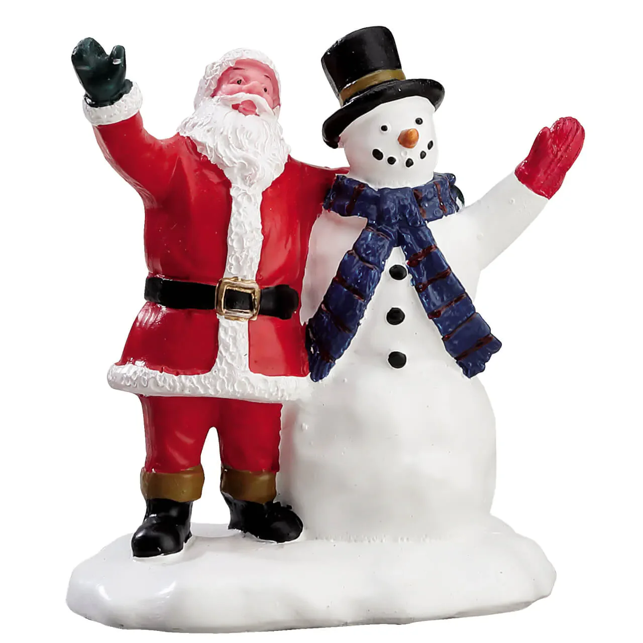 Lemax Christmas Greetings - Waving Santa & Snowman
