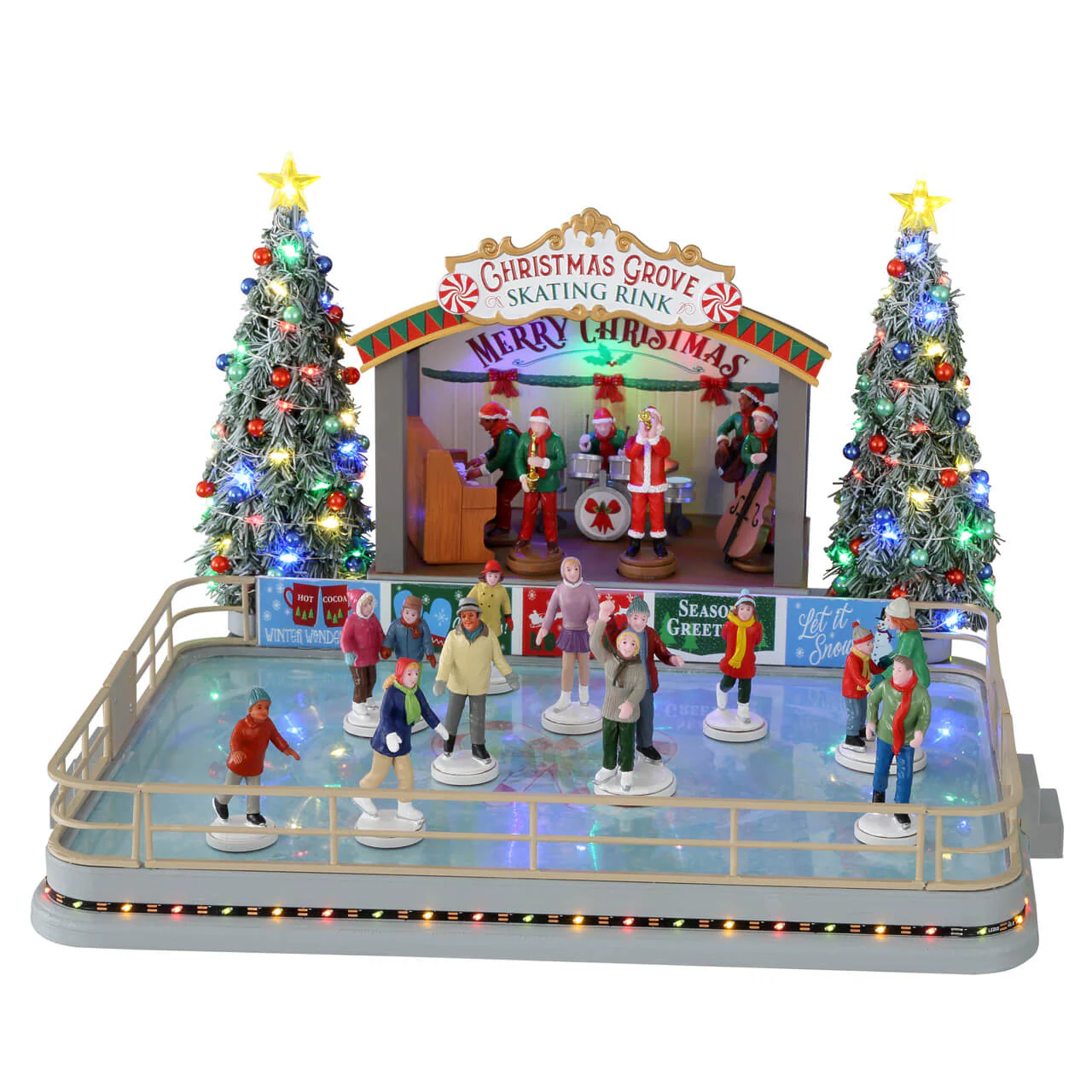 Lemax - Christmas Grove Skating Rink with Lights, Motion & Sound