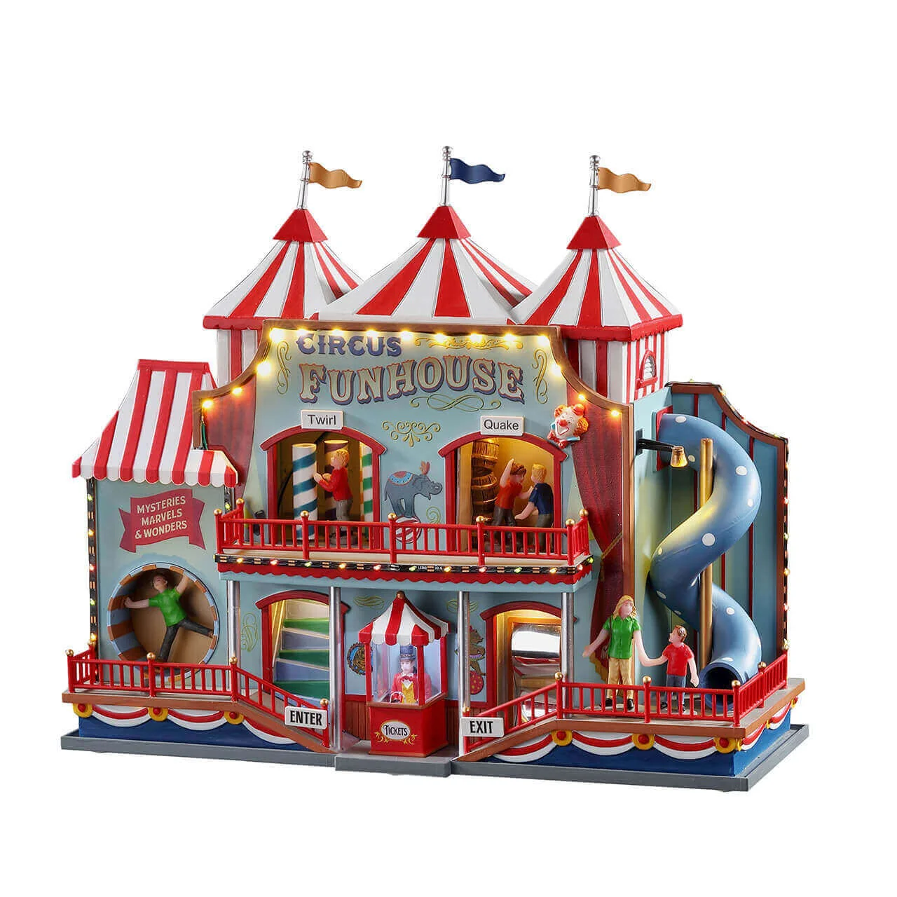 Lemax Circus Funhouse Fairground Ride- with Lights, Sound & Motion