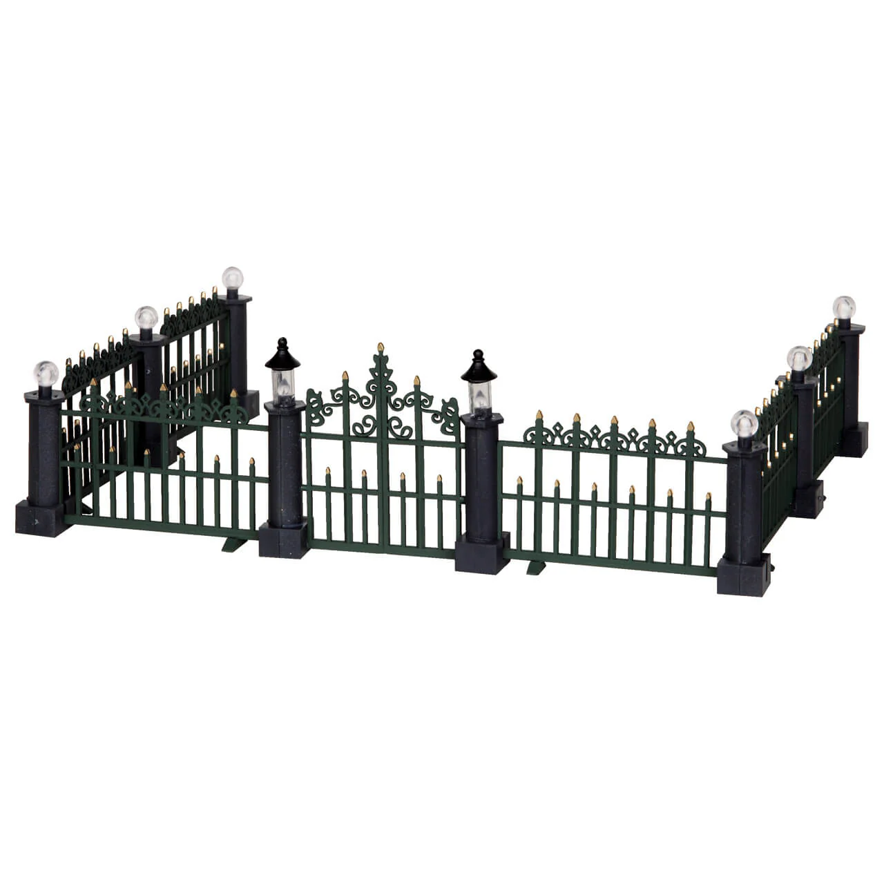 Lemax Classic Victorian Fence - Set of 7 for Christmas Villages