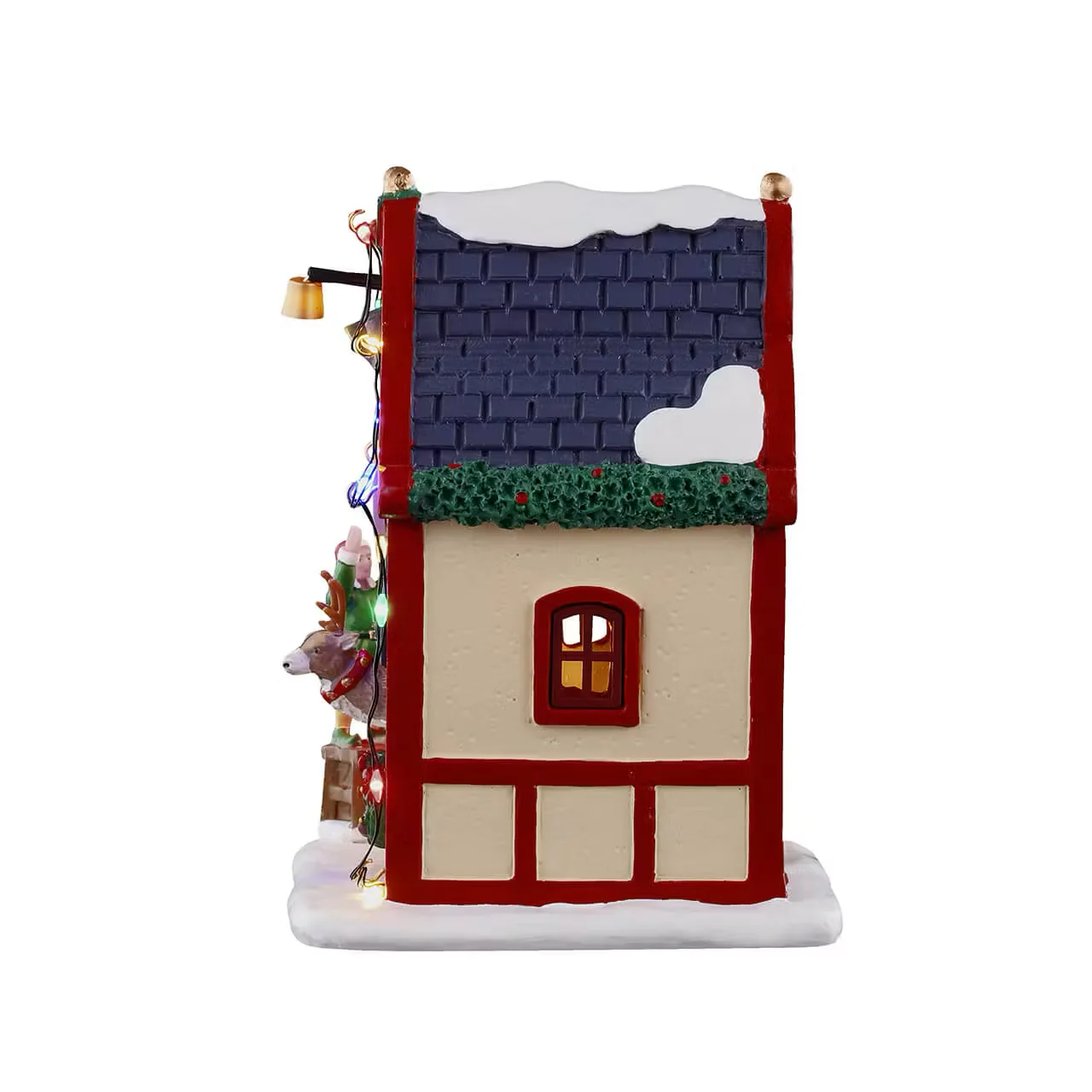 Lemax - Comet's Den Reindeer House with Elf - Image 3