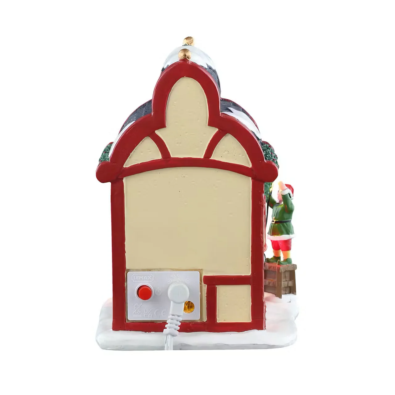 Lemax - Comet's Den Reindeer House with Elf - Image 4