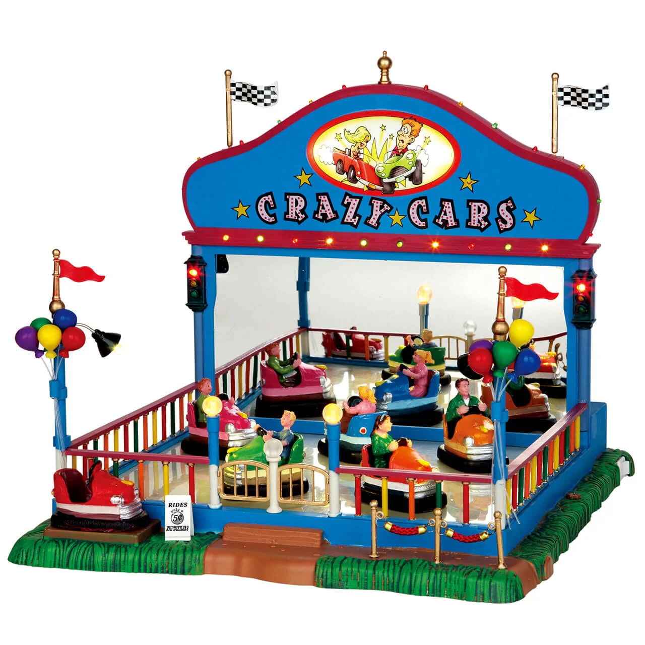 Lemax Crazy Cars- with Lights, Sound & Motion