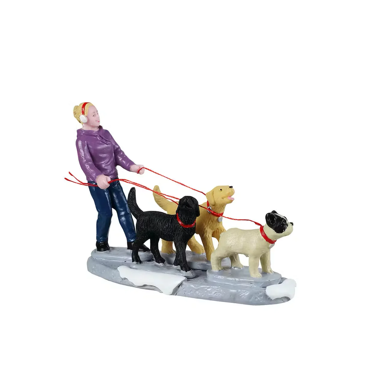Lemax Dog Walker- Christmas Figurine