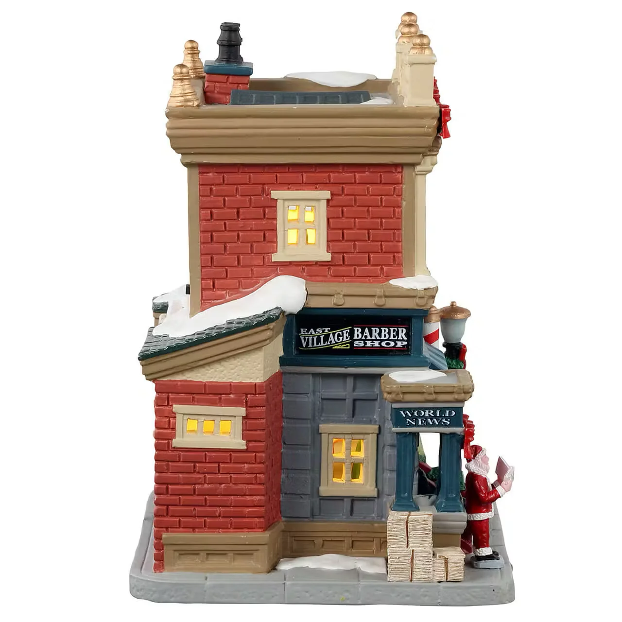 Lemax - East Village Barber Shop Light Up Christmas Village - Image 2
