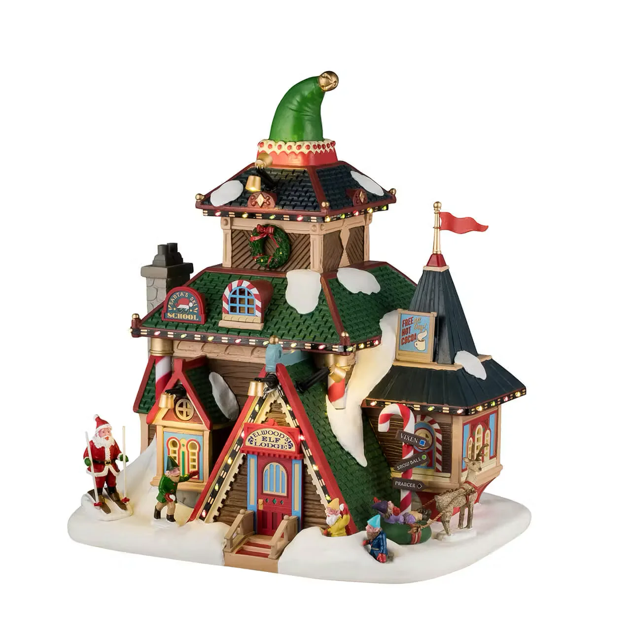 Lemax - Elwood's Elf Lodge - Light Up Christmas Village House