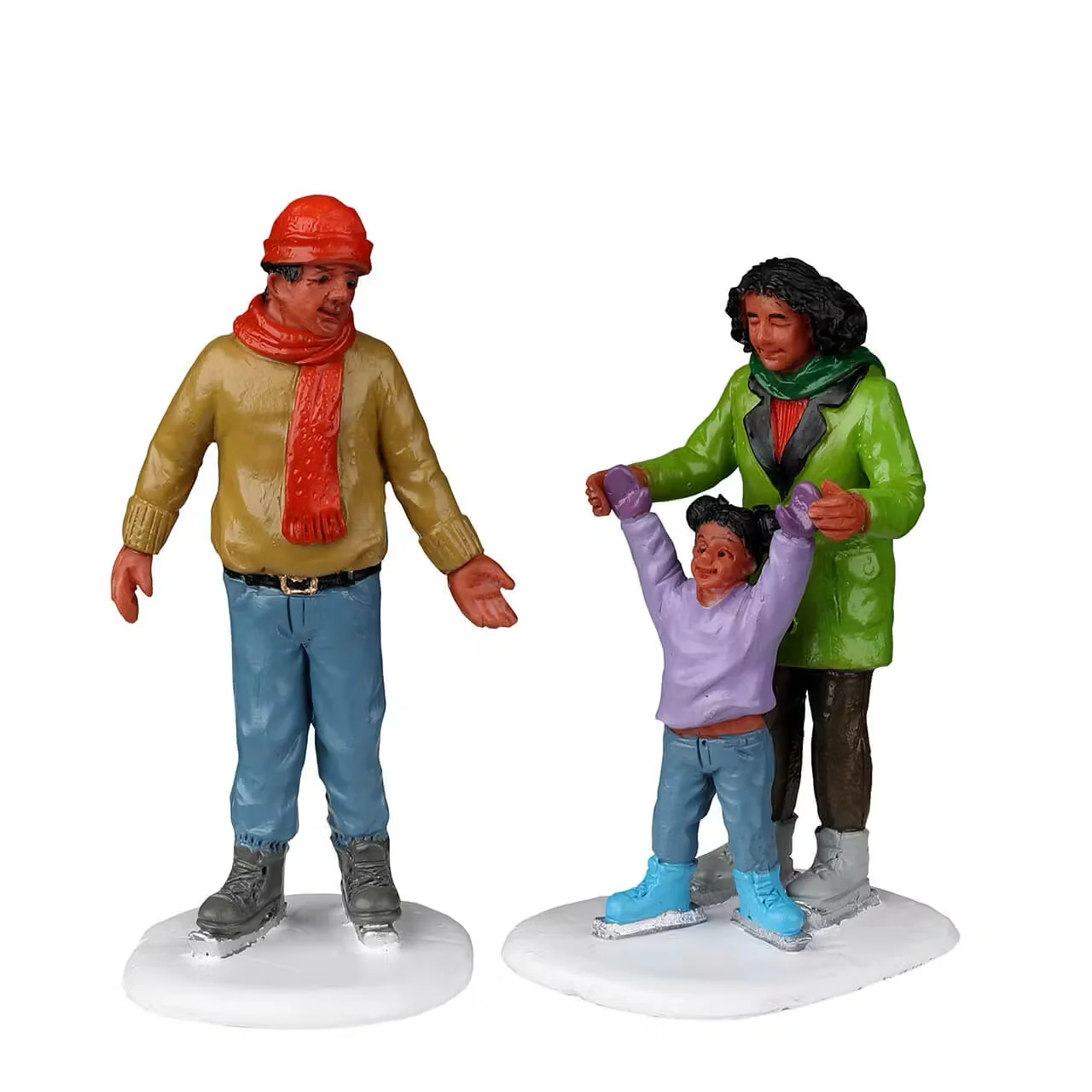 Lemax Family Ice Follies Ice Skaters- Christmas Figurines