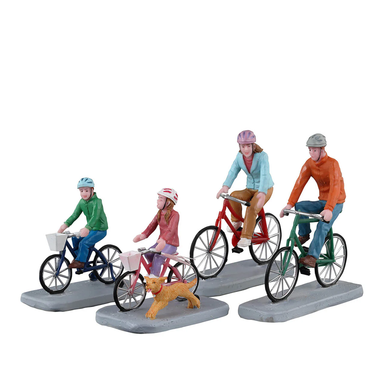 Lemax Family of 4 Bike Ride