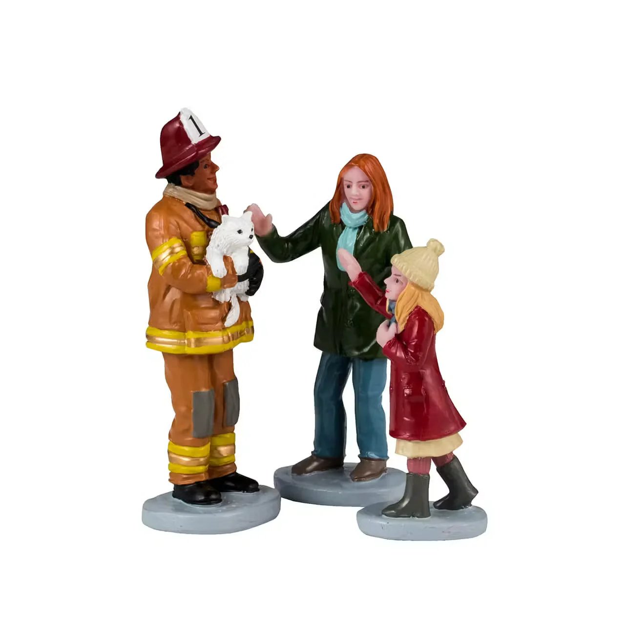 Lemax Fireman To The Rescue- Christmas Village Figurine