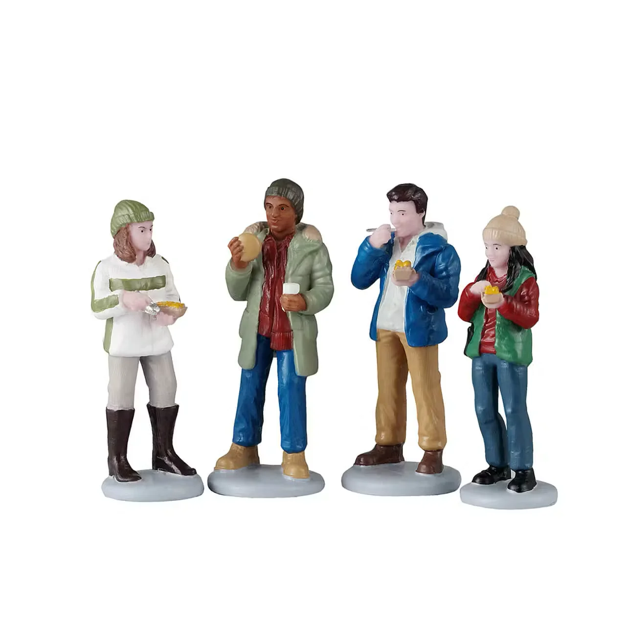 Lemax Food Truck Patrons Christmas Village Figurines