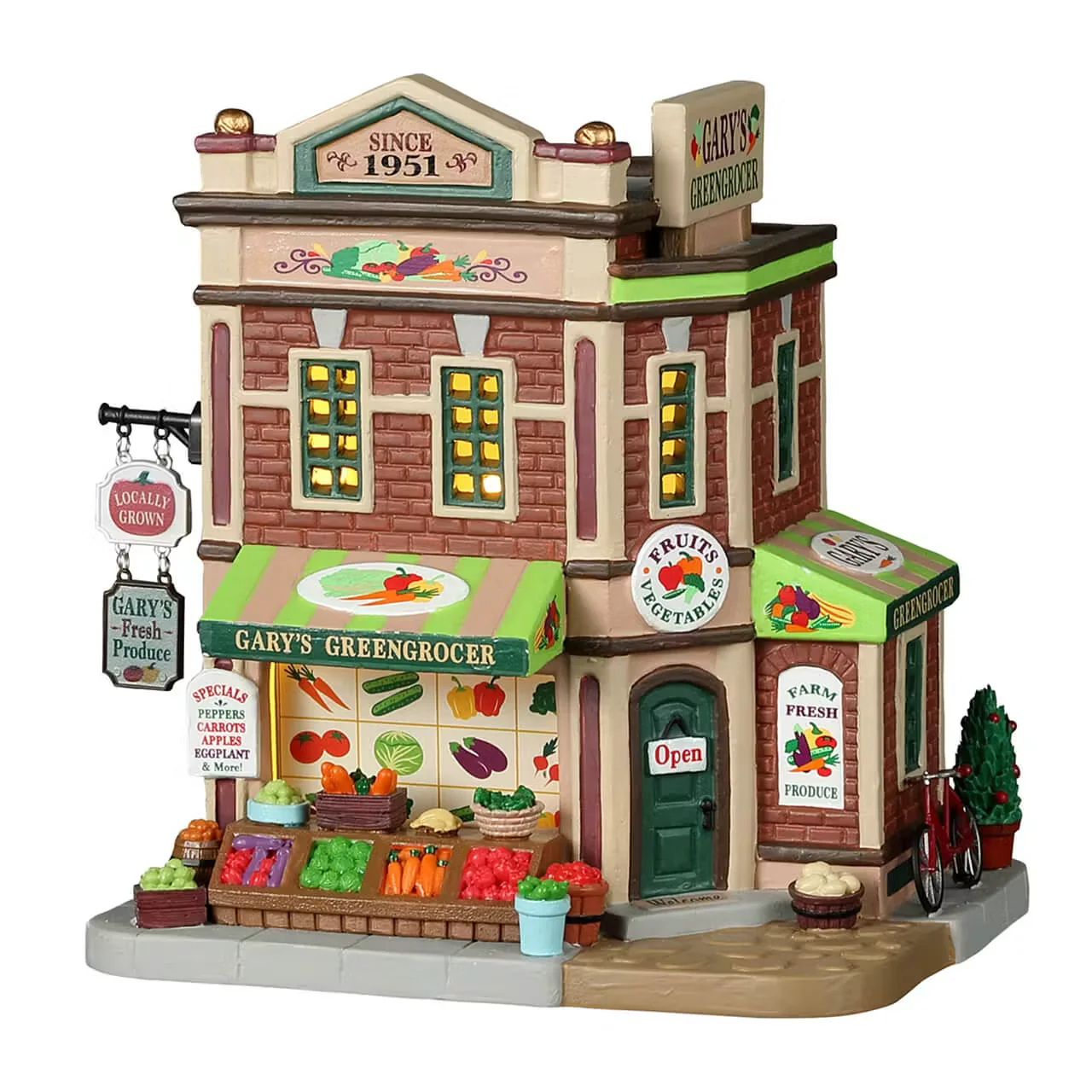 Lemax - Gary's Greengrocer Light Up Christmas Village Shop