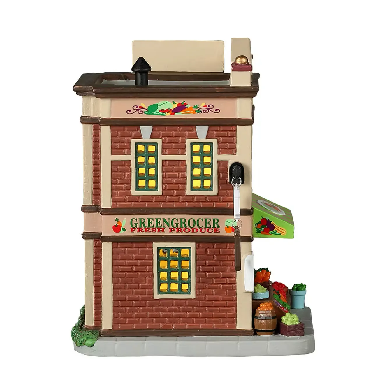 Lemax - Gary's Greengrocer Light Up Christmas Village Shop - Image 2