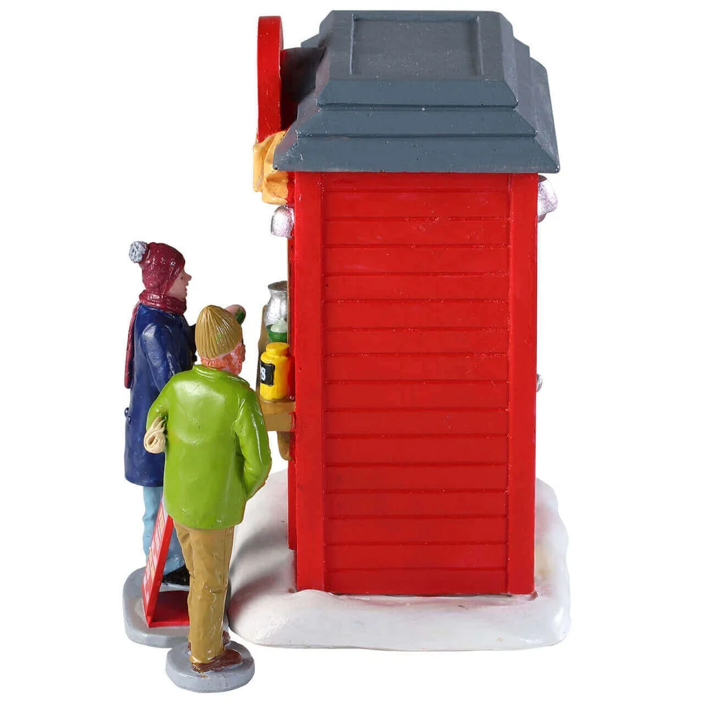 Lemax Global Bean Coffee Kiosk- Christmas Village Coffee Stall - Image 2