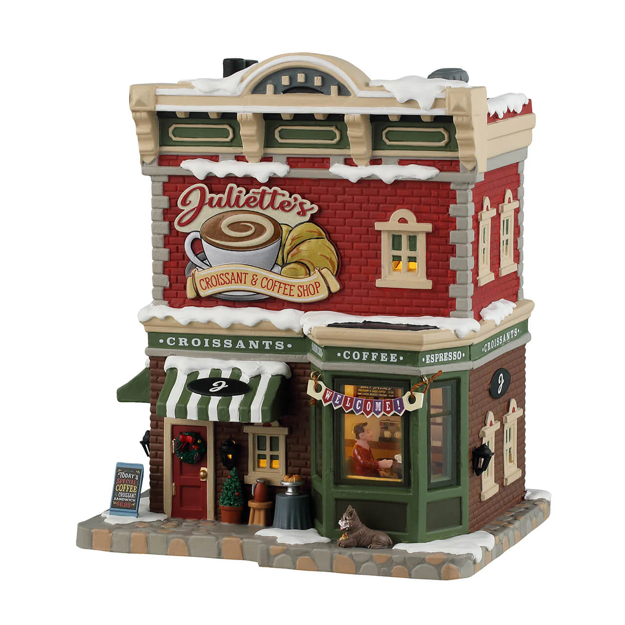 Lemax - Juliette's Croissant & Coffee Shop Light Up Christmas Village