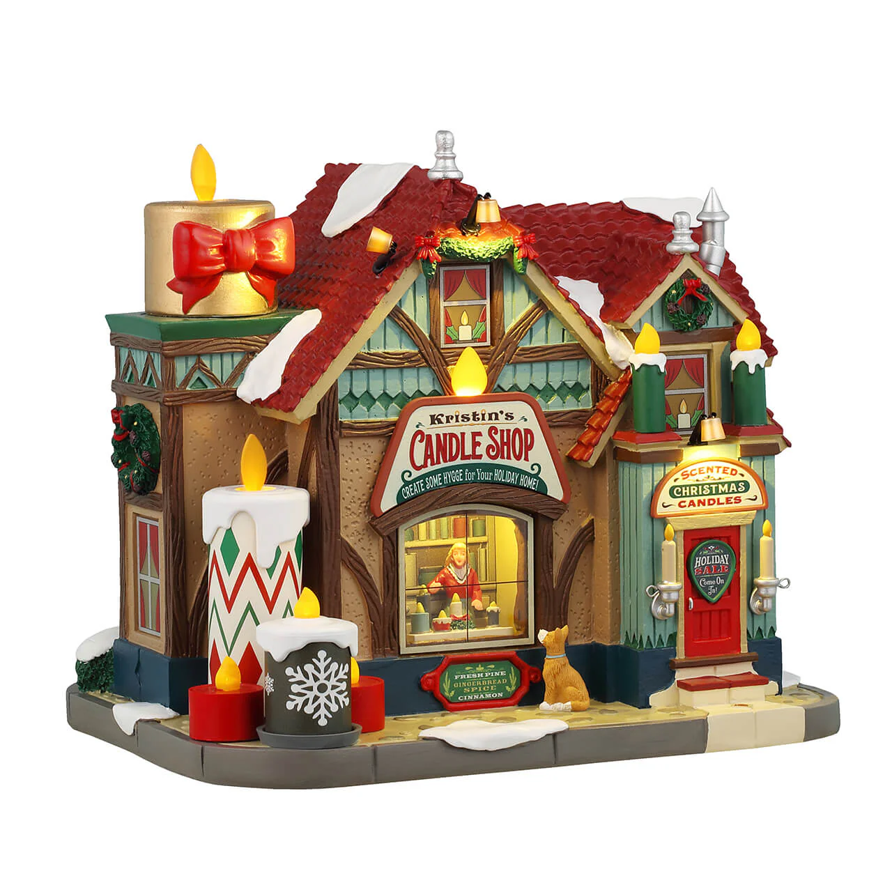 Lemax - Kristin's Candle Shop Light Up Christmas Village