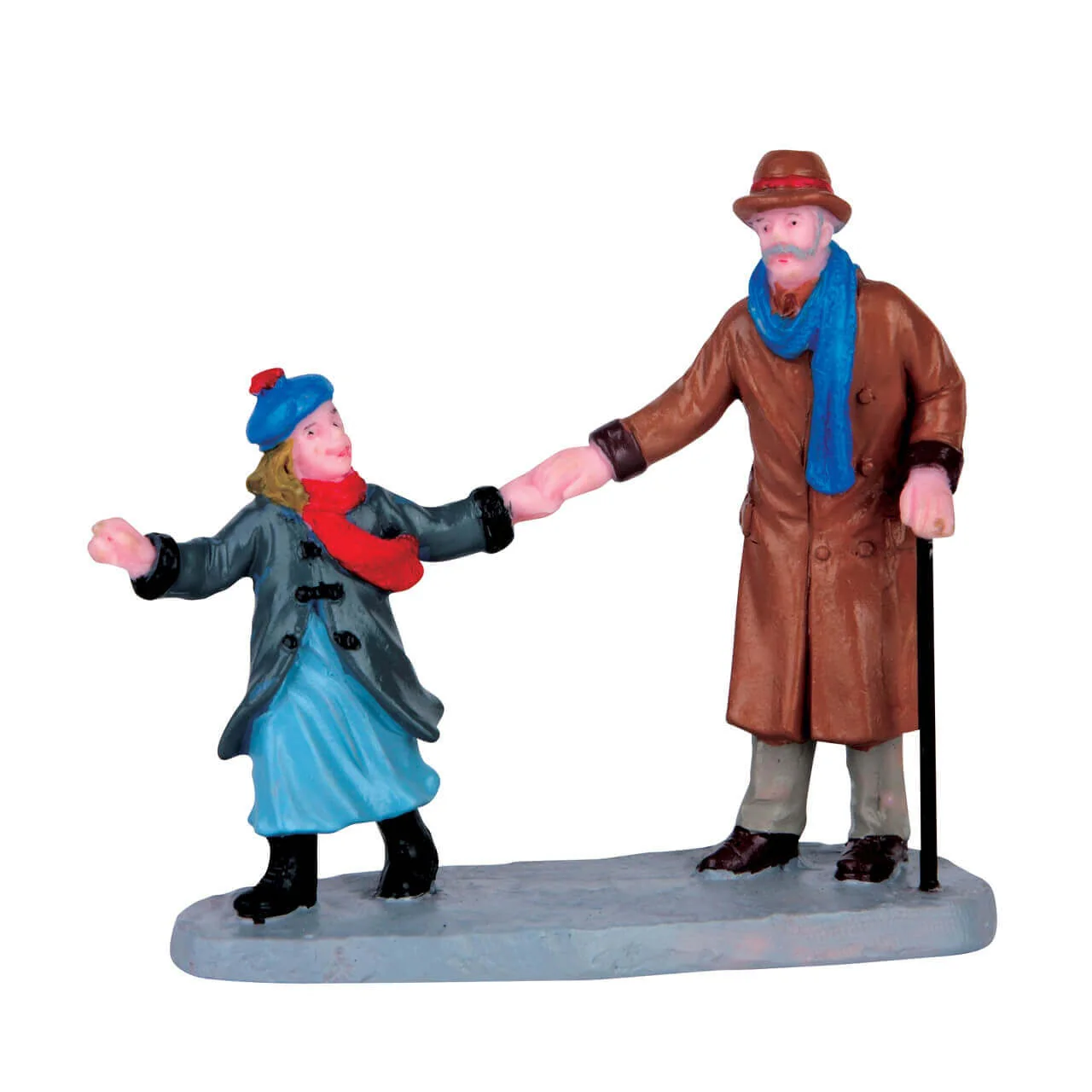 Lemax Lets Go Grandpa!- Little Girl walking with her Grandad Figurine