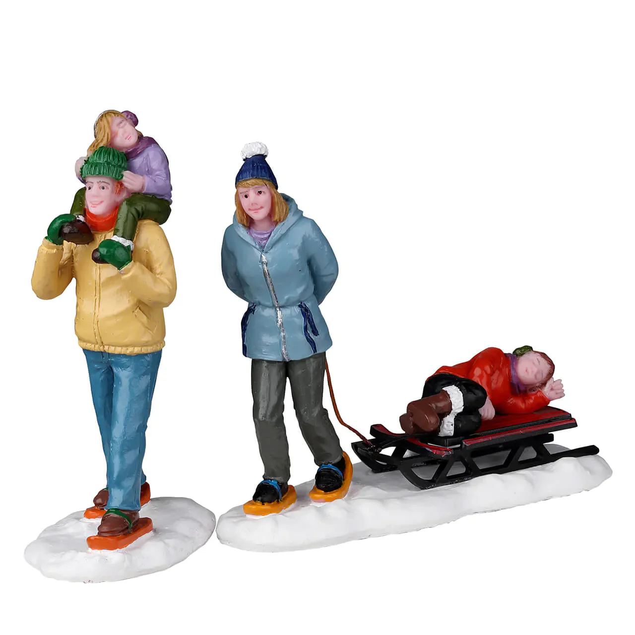 Lemax Long Day Snowshoeing Village Figurines