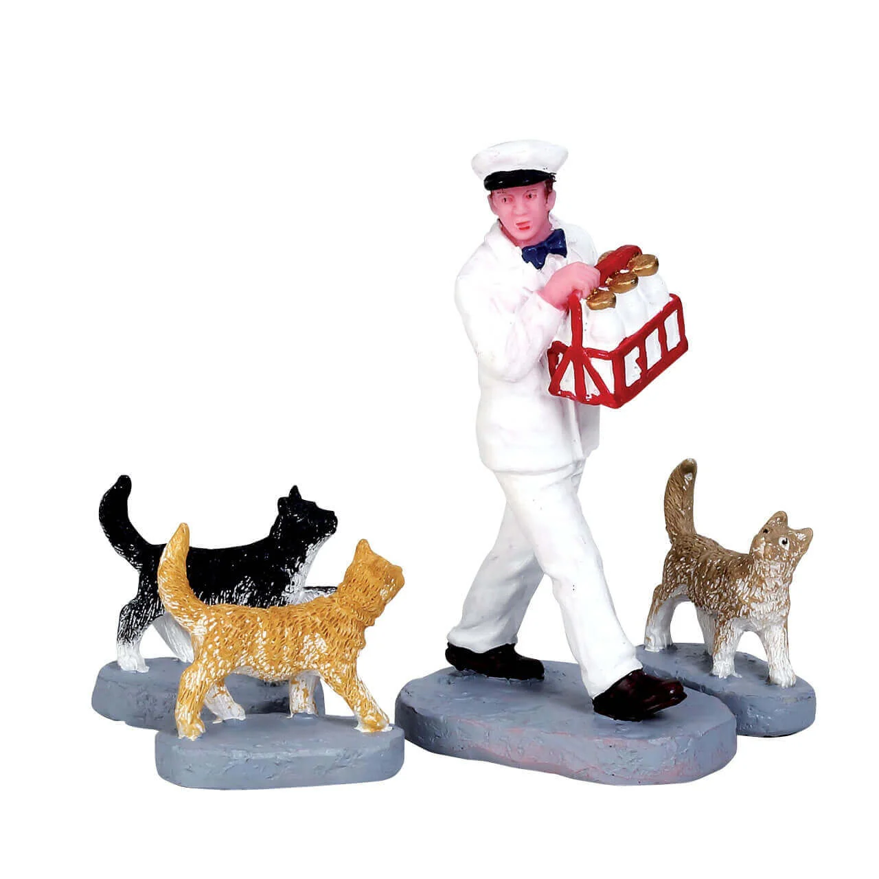 Lemax Merry Milkman Christmas Figurine- Set of 4