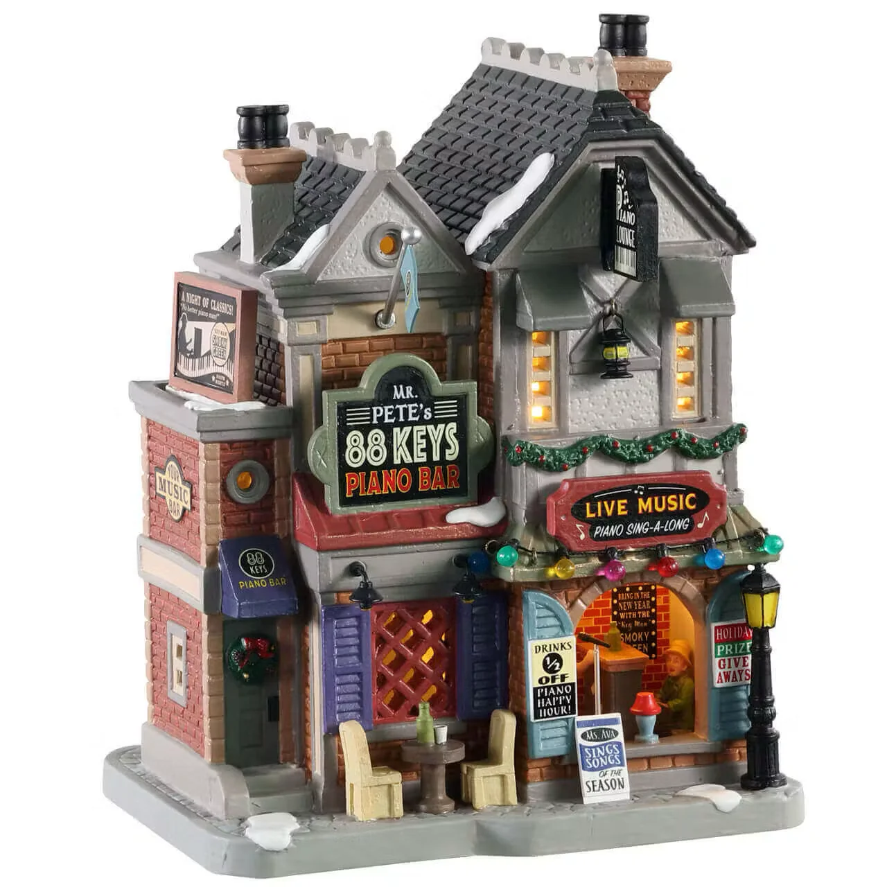 Lemax - Mr. Pete's 88 Keys Piano Bar Light Up Christmas Village
