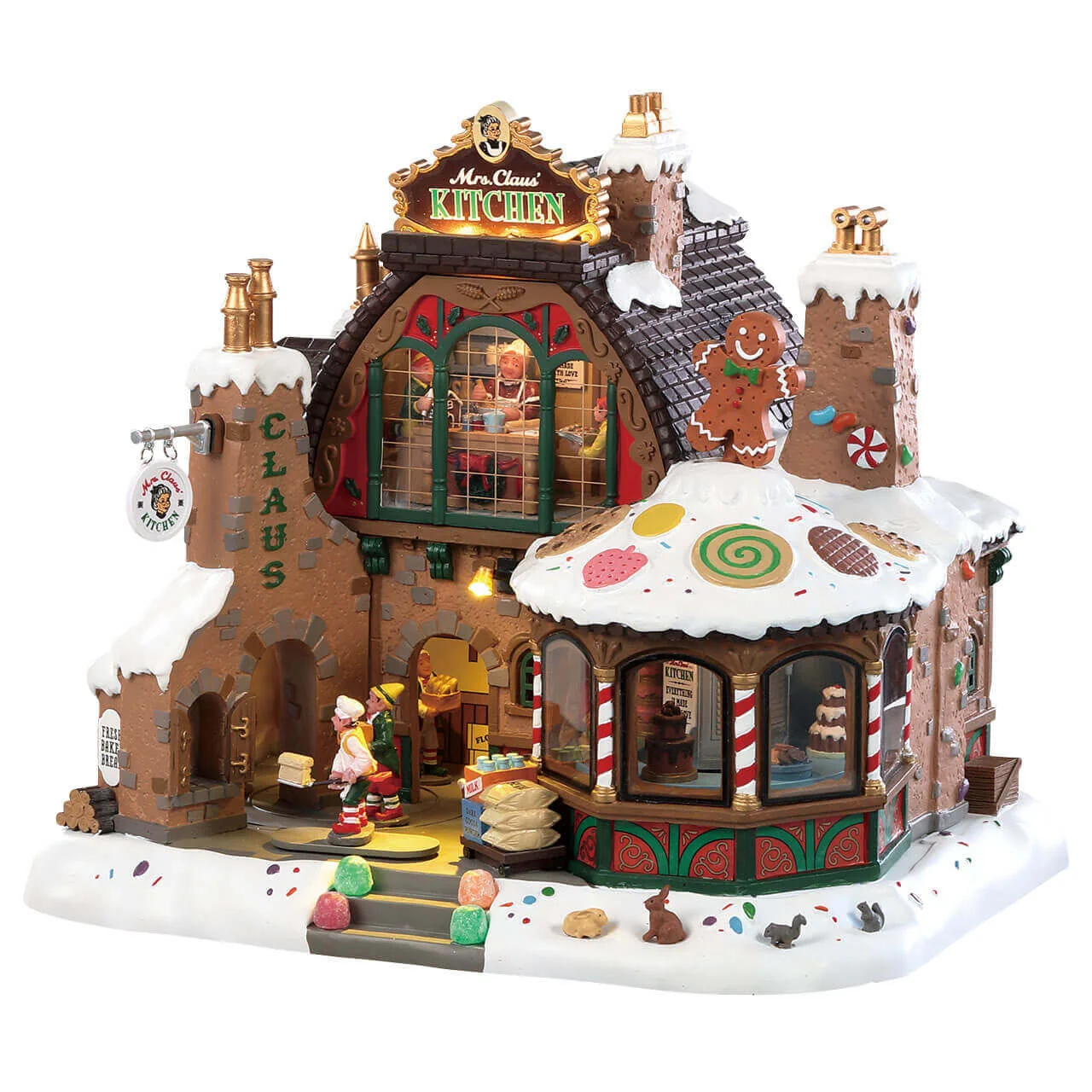 Lemax Mrs Claus Kitchen- with Lights, Sound & Motion