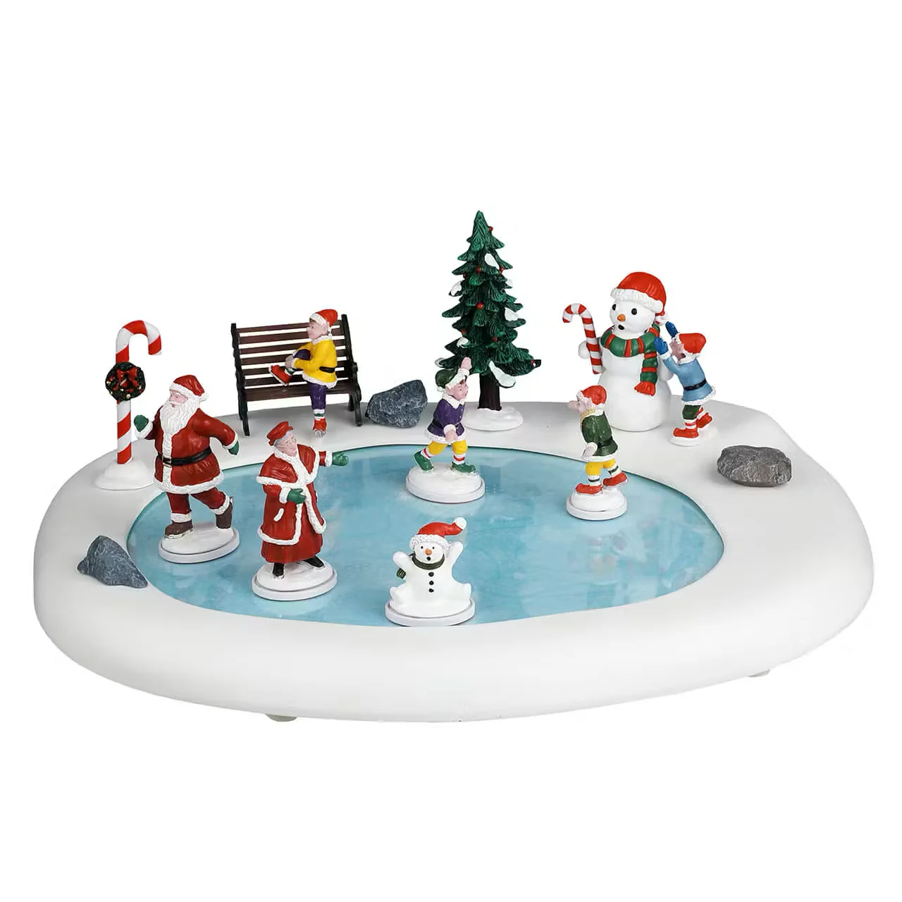 Lemax - Northern Lights Skating Pond with Motion