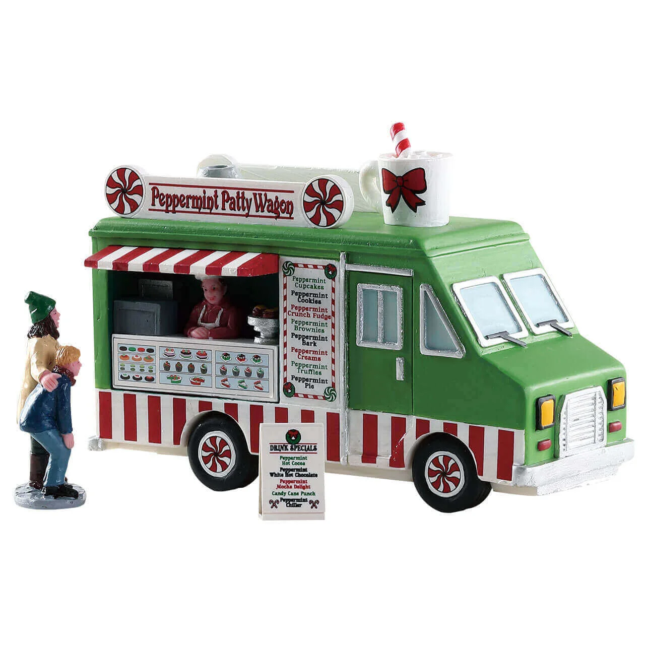 Lemax Peppermint Food Truck - Set of 3