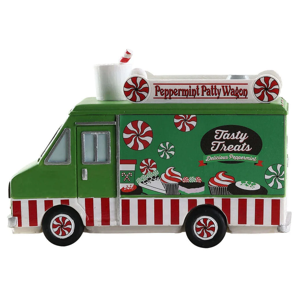 Lemax Peppermint Food Truck - Set of 3 - Image 4