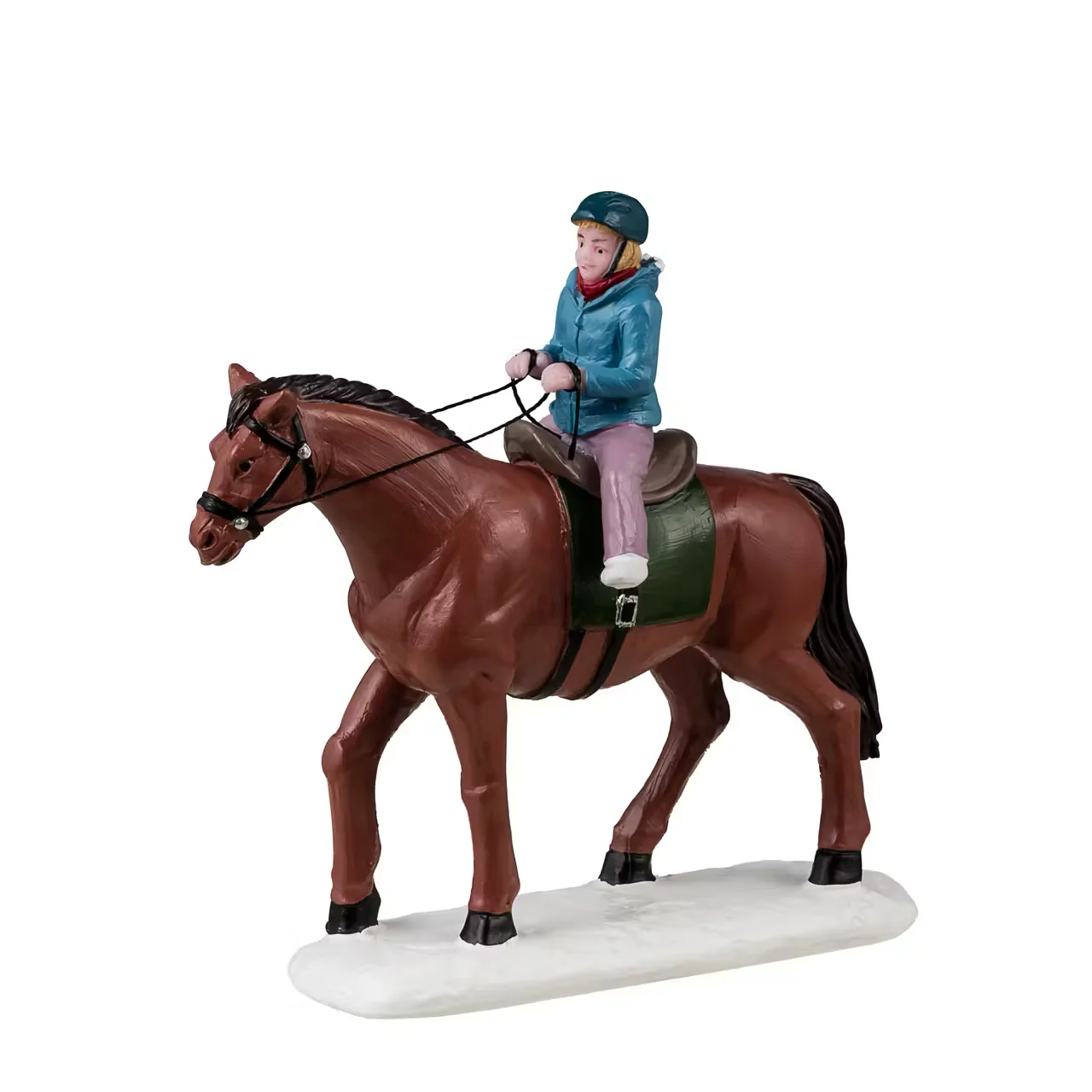 Lemax Practice Trails- Horse Riding Christmas Figurine