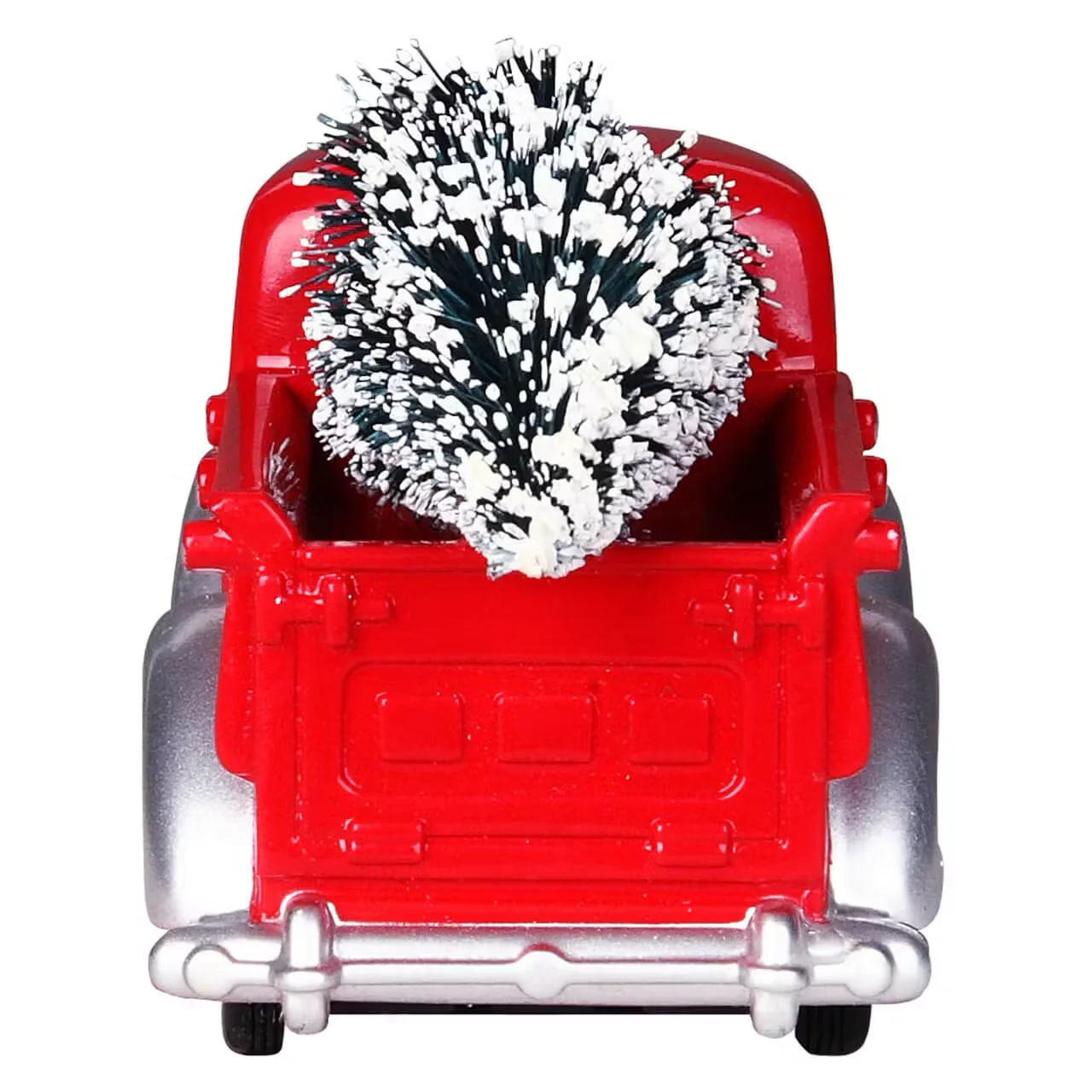 Lemax Red Pick-Up Truck with Christmas Tree in Back - Image 2