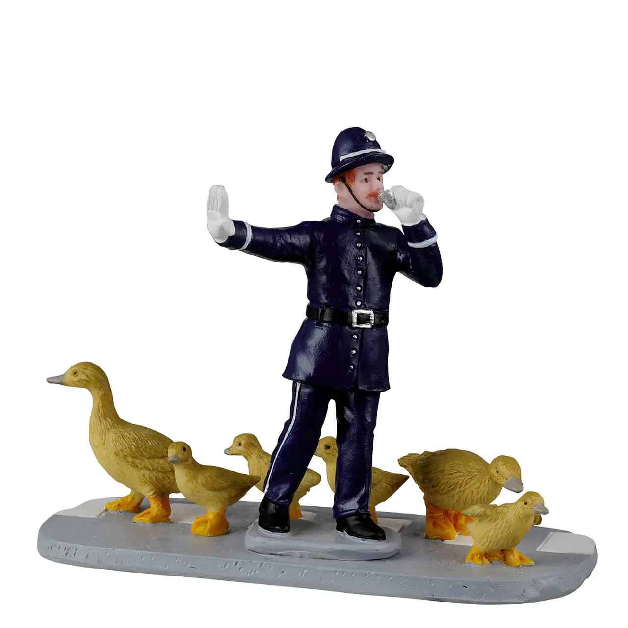 Lemax Safe Crossings- Police Man Duck Crossing Village Figurine