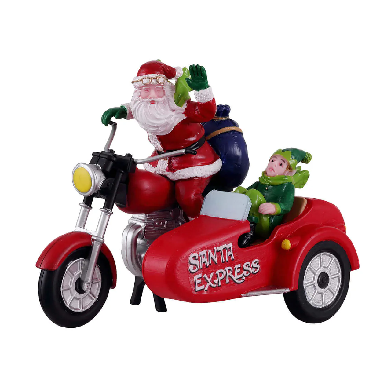 Lemax - Santa Express Motorbike with Sidecar Figurine