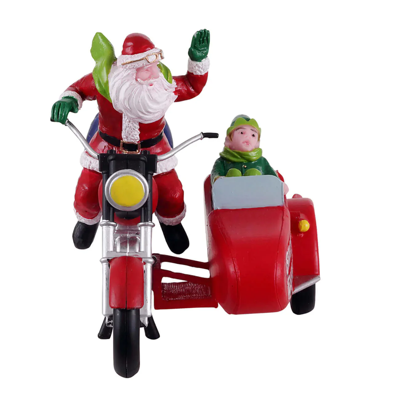 Lemax - Santa Express Motorbike with Sidecar Figurine - Image 2